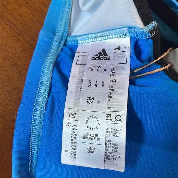 Adidas, Melbourne , UPF, 50+ bikini top blue rush M - Picture 3 of 3